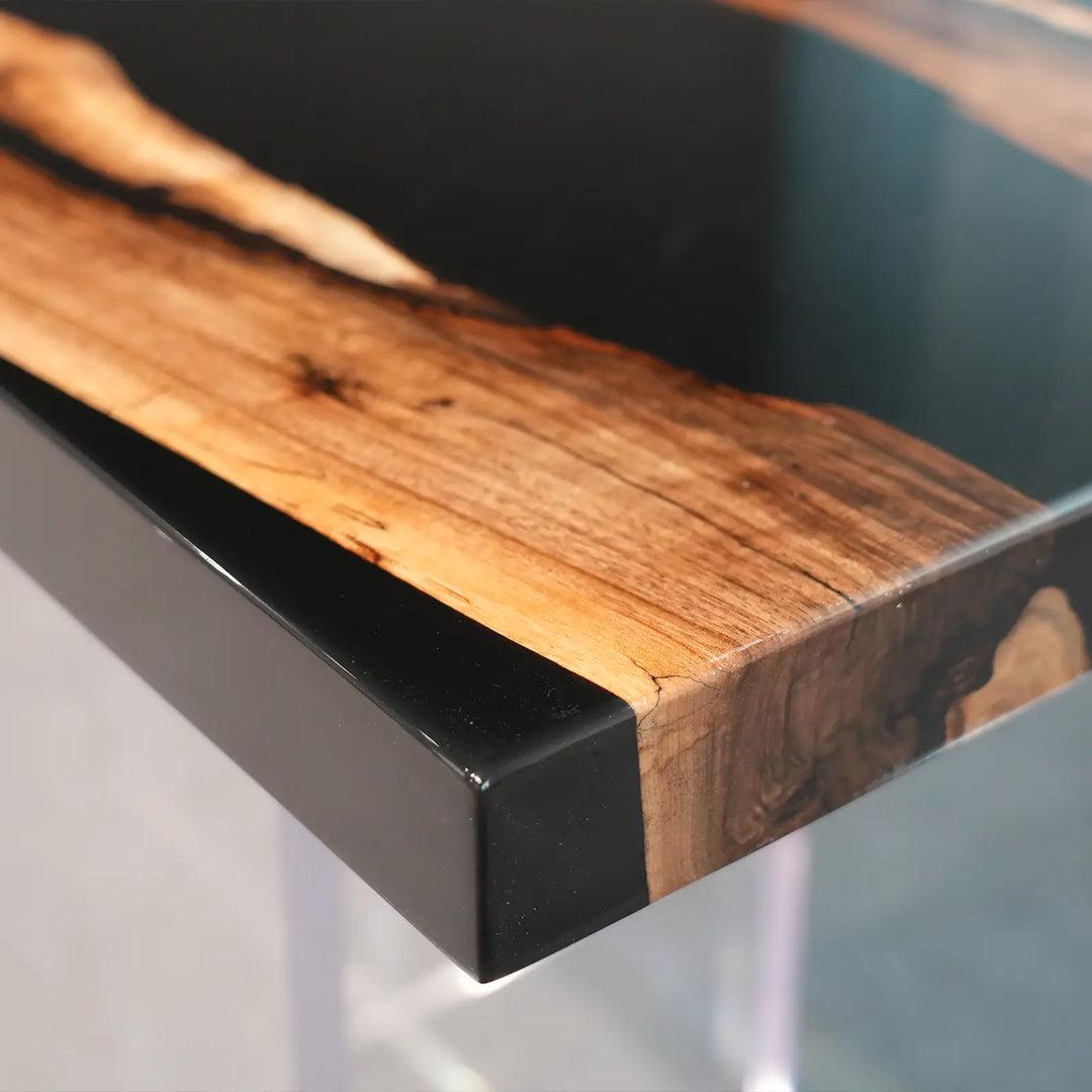 Seawavetable-Premium high gloss epoxy river table for entryway display