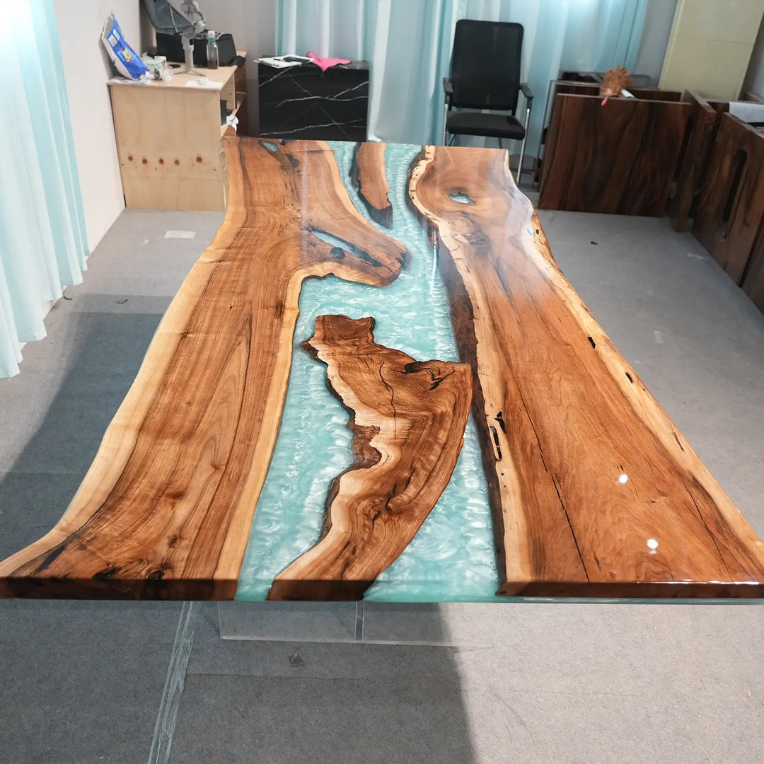 Seawavetable‑matte‑wood‑gloss‑resin‑epoxy‑table‑natural‑walnut‑grain
