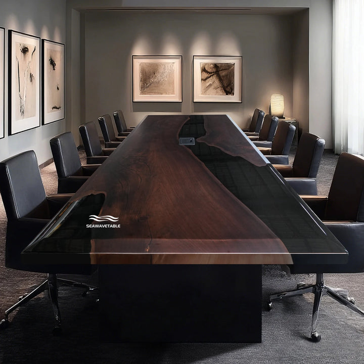 Seawavetable-high-gloss-epoxy-resin-river-reflection-luxury-boardroom-table