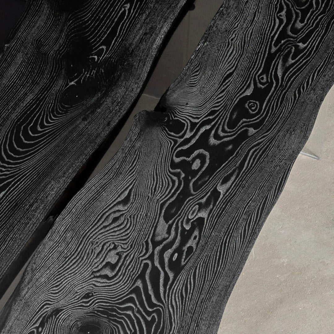 SeawaveTable-Ash Wood Epoxy River Dining Table Modern Design