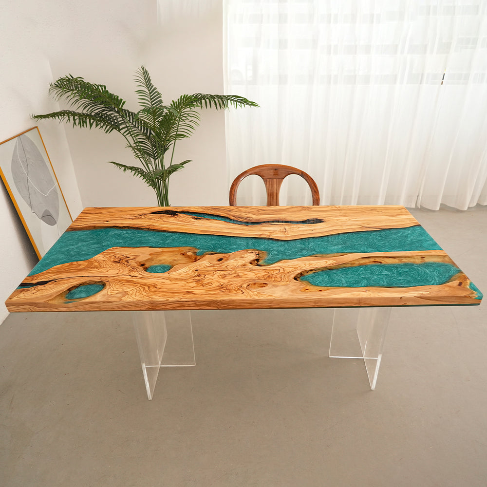 olive wood epoxy table,epoxy resin wood table,epoxy table,epoxy river table,dining table,wood epoxy dining table,wood epoxy table,olive wood table with epoxy