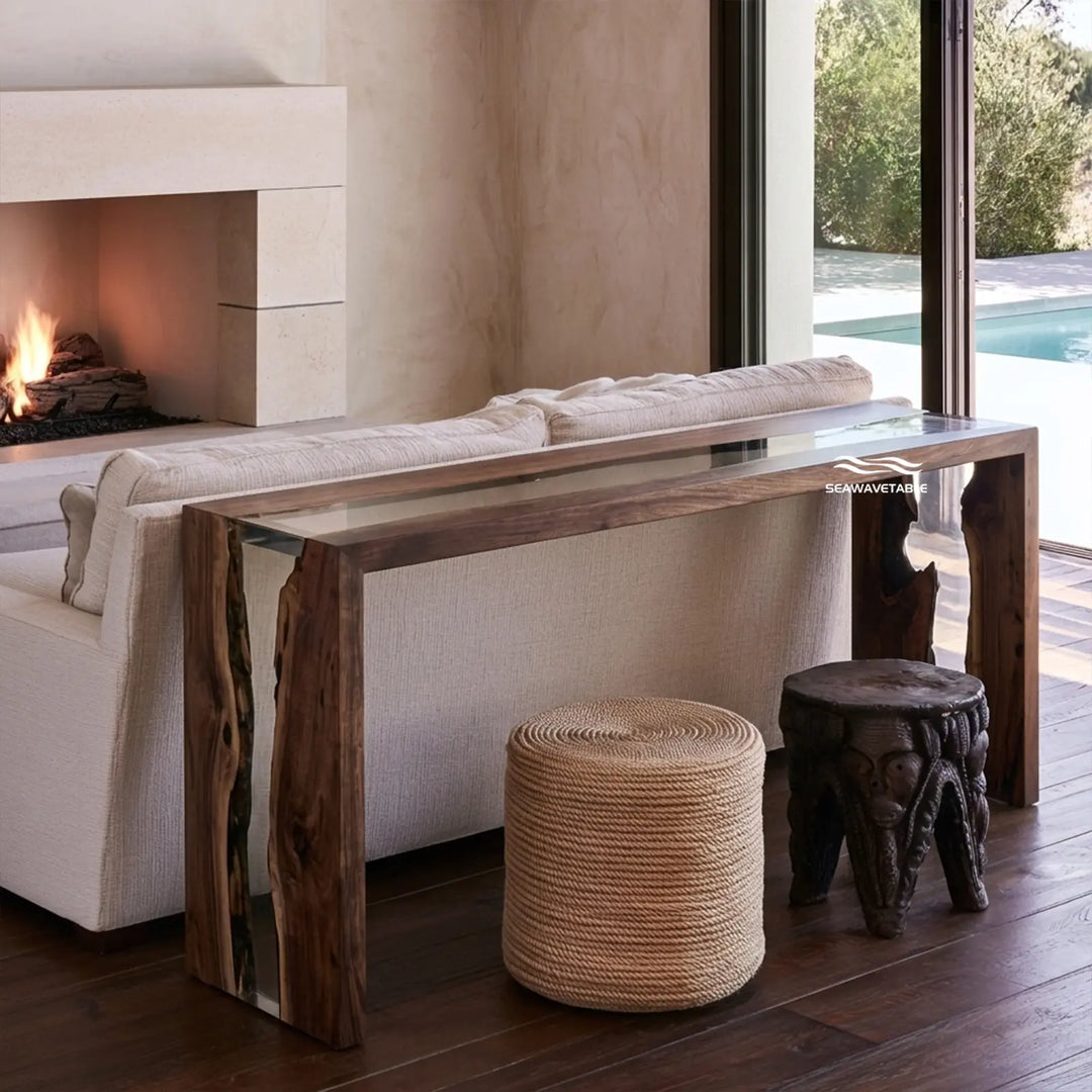 Seawavetable‑sculptural‑epoxy‑entryway‑table‑black‑walnut‑straight‑edge