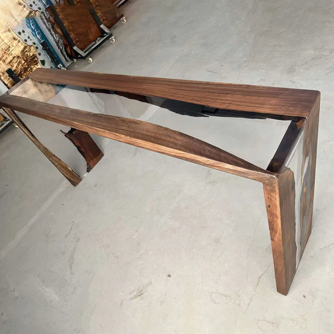 Seawavetable‑straight‑edge‑waterfall‑console‑natural‑walnut‑wood‑grain