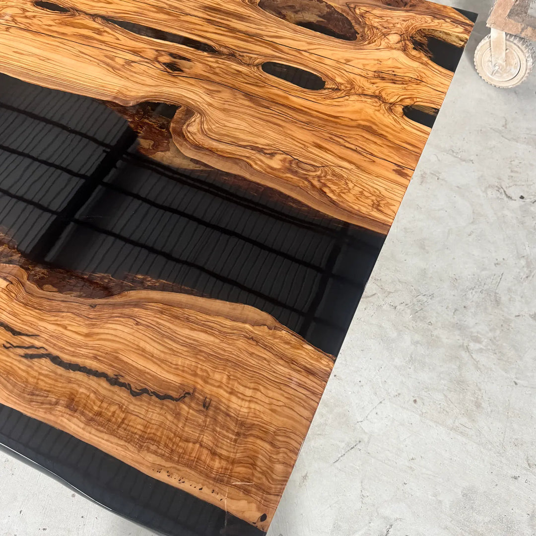 Seawavetable‑luxury‑gloss‑epoxy‑river‑table‑natural‑live‑edge‑olive‑wood