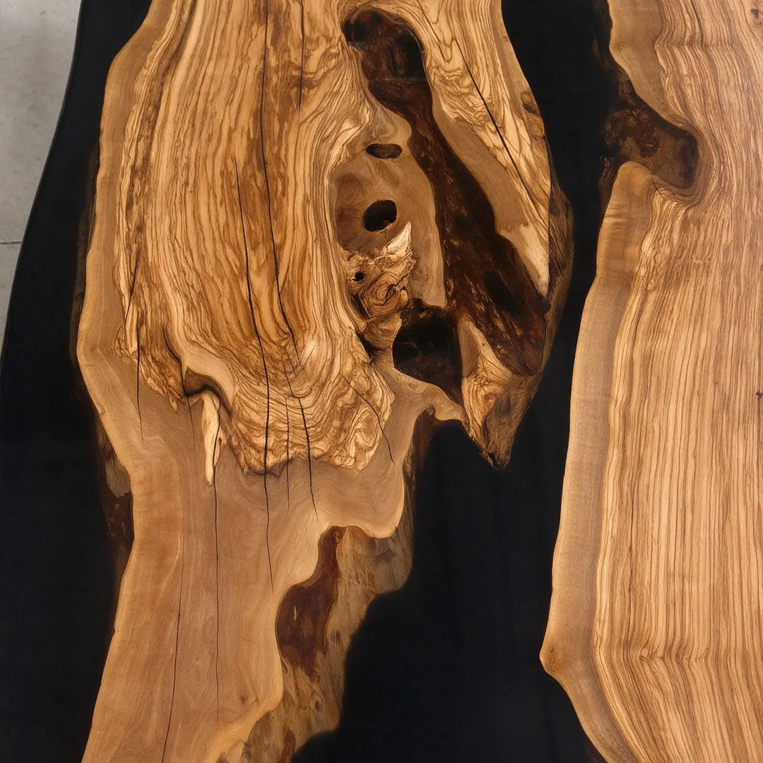 Seawavetable‑unique‑knot‑and‑cavity‑olive‑slab‑epoxy‑table‑gloss‑finish