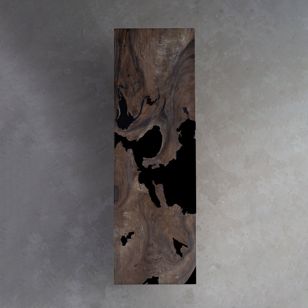 Seawavetable-luxury walnut desk with custom resin color options