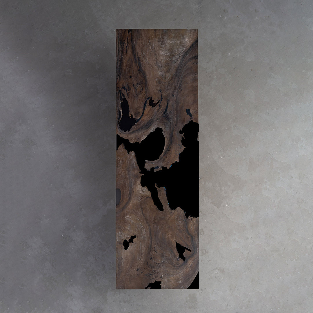 Seawavetable-luxury walnut desk with custom resin color options