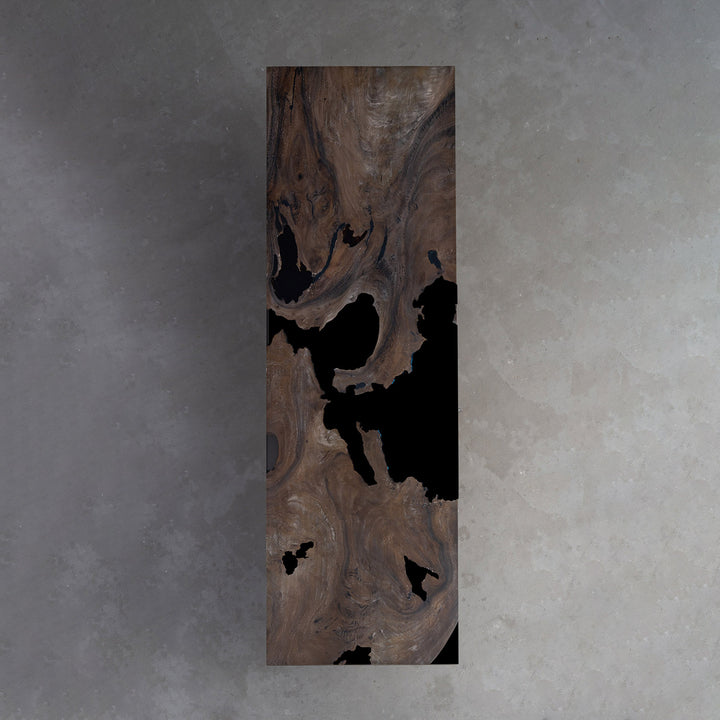 Seawavetable-luxury walnut desk with custom resin color options