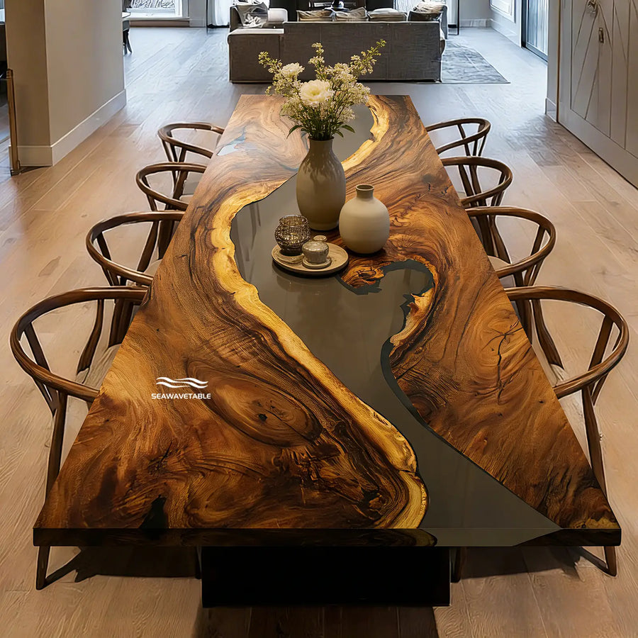 Seawavetable-handcrafted-walnut-epoxy-table-beveled-edge-2-inch-thick-top