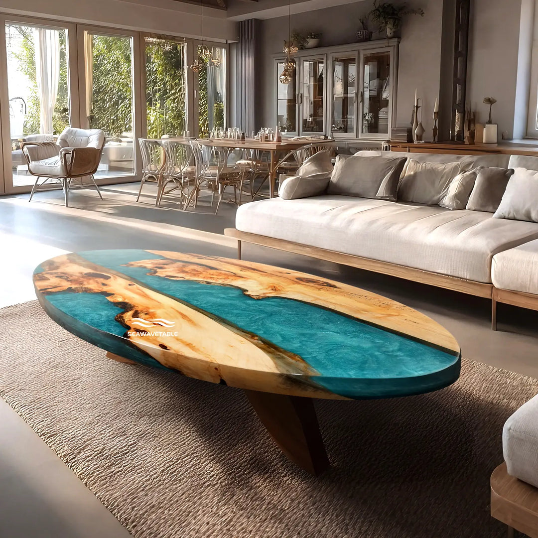 Seawavetable-full-gloss-oval-epoxy-dining-table-modern-coastal-style