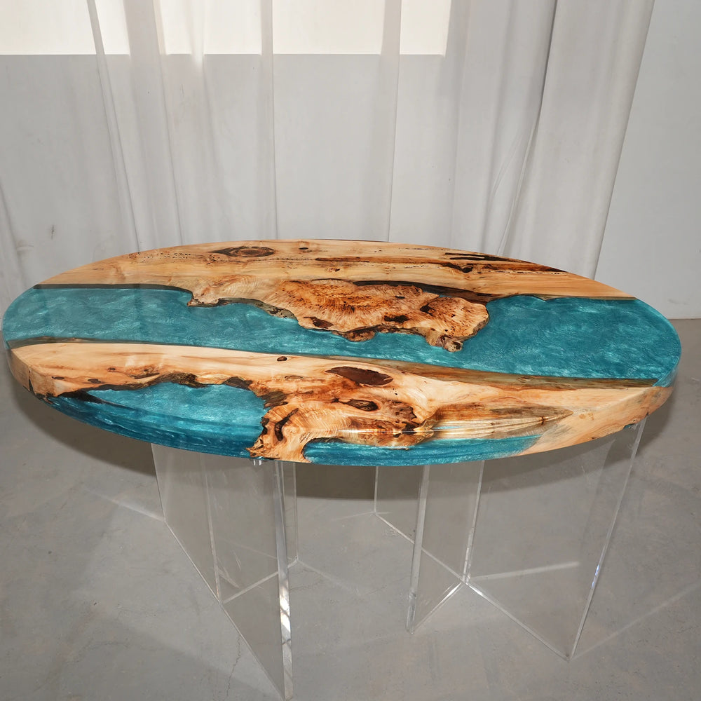 Seawavetable-oval-epoxy-river-table-high-gloss-poplar-wood-design