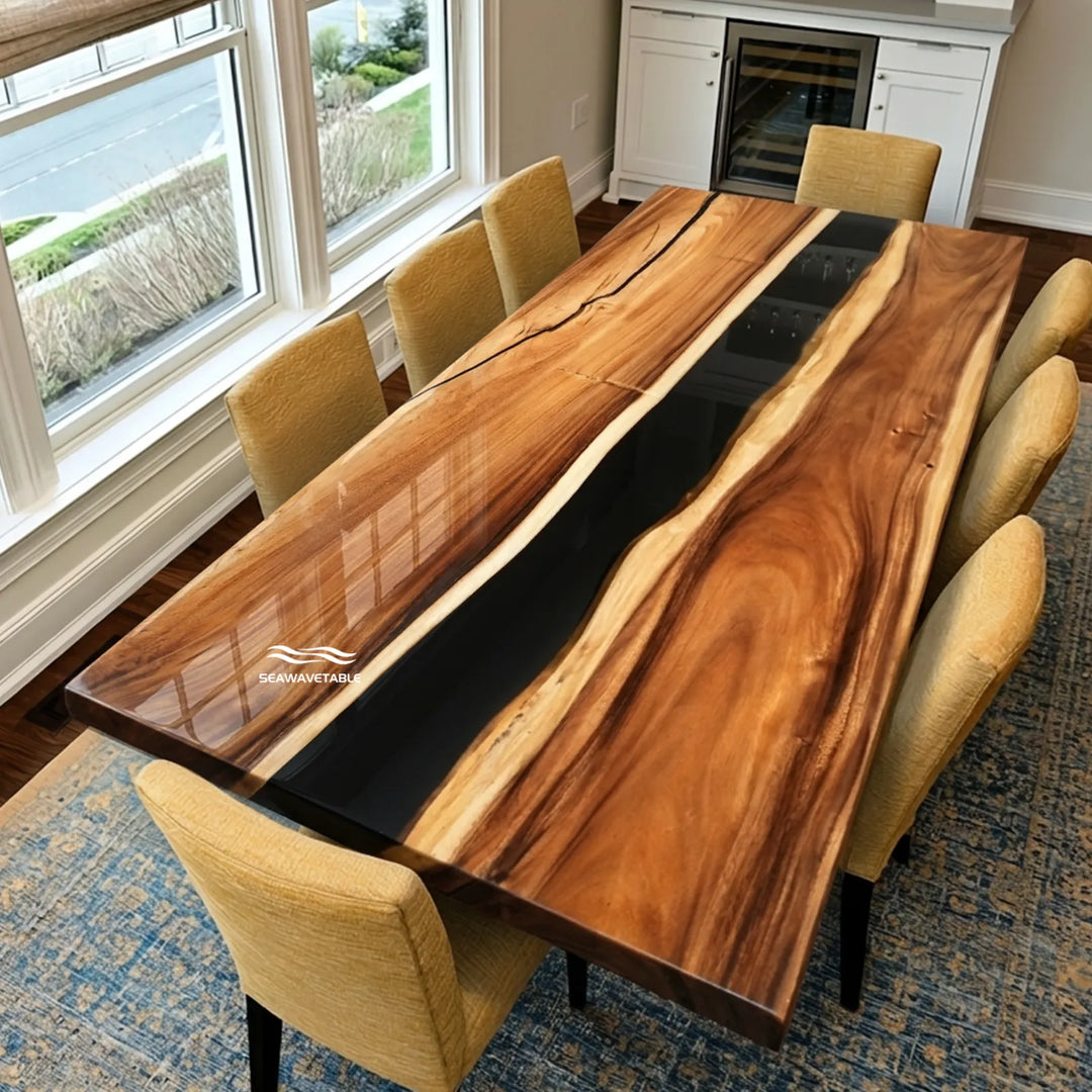 Seawavetable-96x42-solid-walnut-river-table-with-black-epoxy-resin-channel