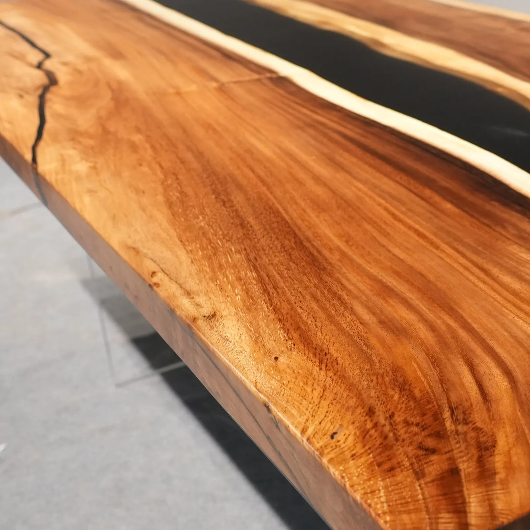 Seawavetable-handcrafted-walnut-slab-table-black-epoxy-channel-matte-surface