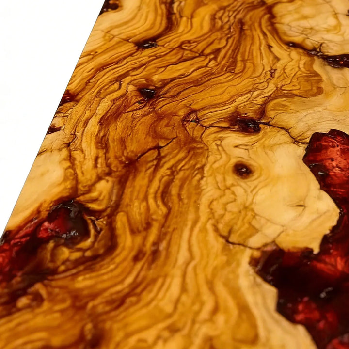 Seawavetable-designer epoxy dining table red river modern interior