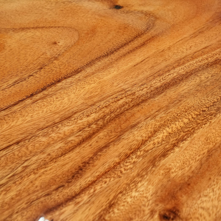 Seawavetable-Blue ocean resin river table with walnut wood
