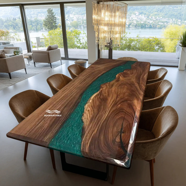 Seawavetable-full-gloss-epoxy-river-table-with-walnut-slabs