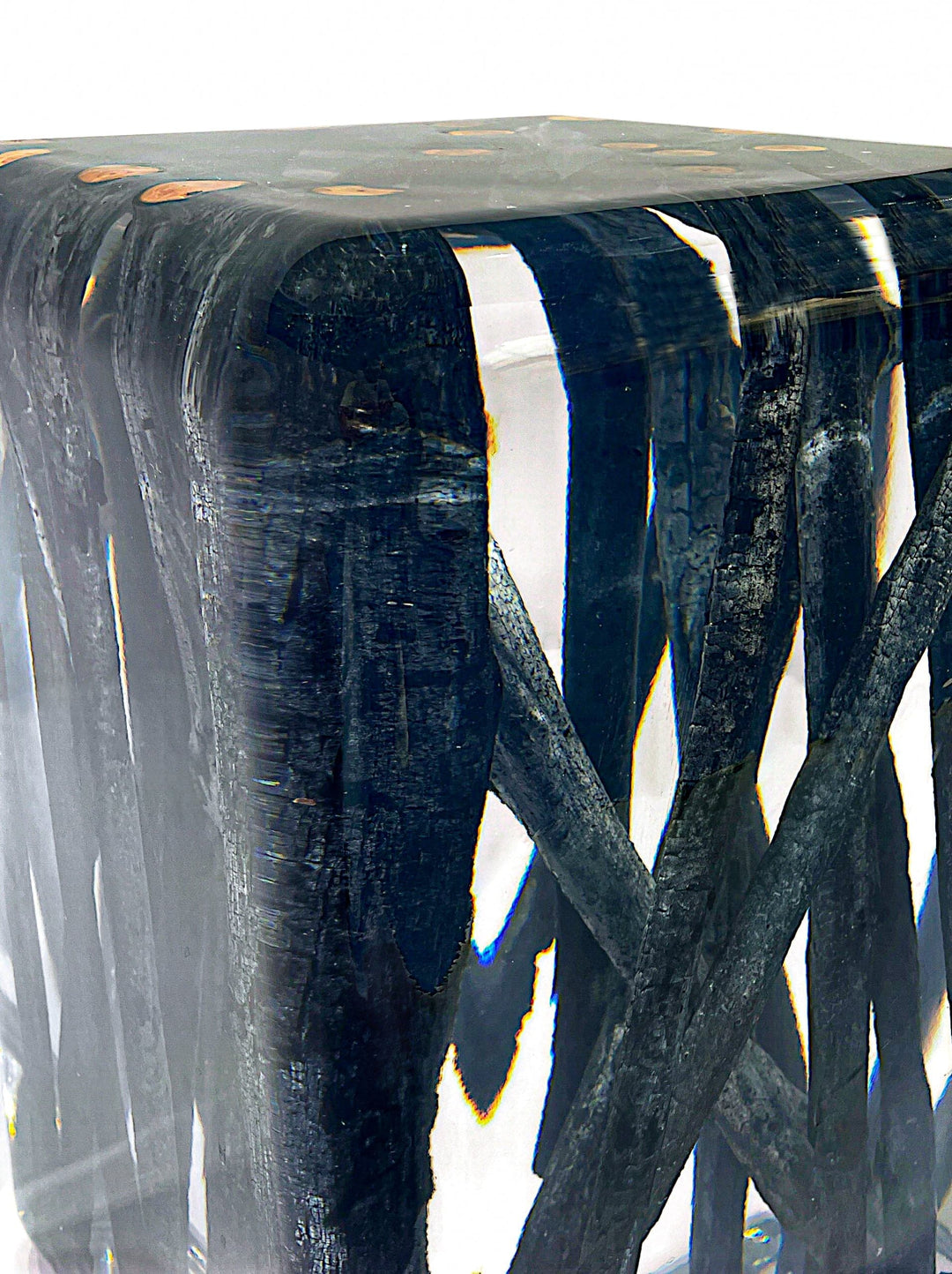 Branches Carbonized Resin Stool/Side Table