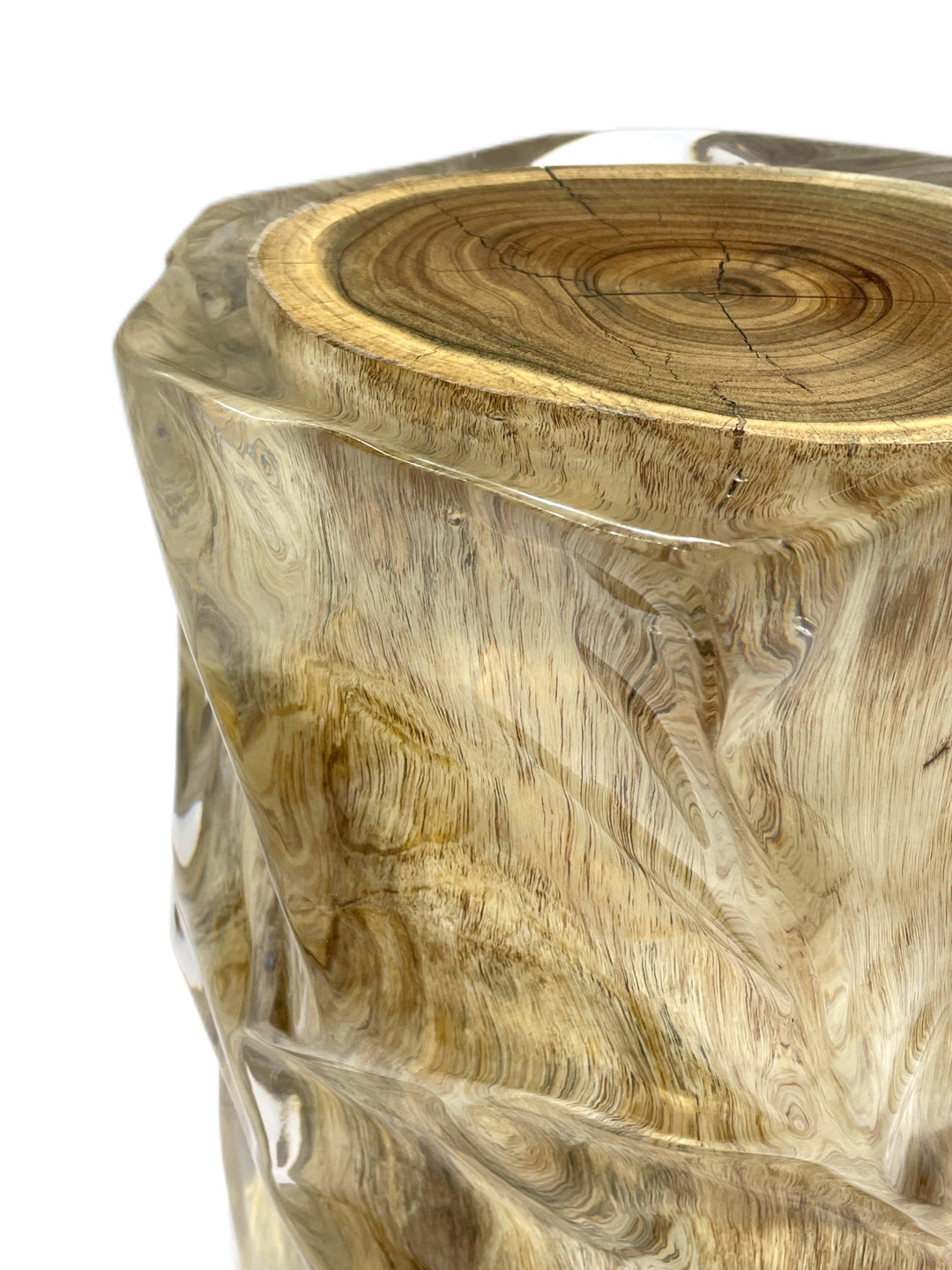 Acacia Resin Stool/Side Table