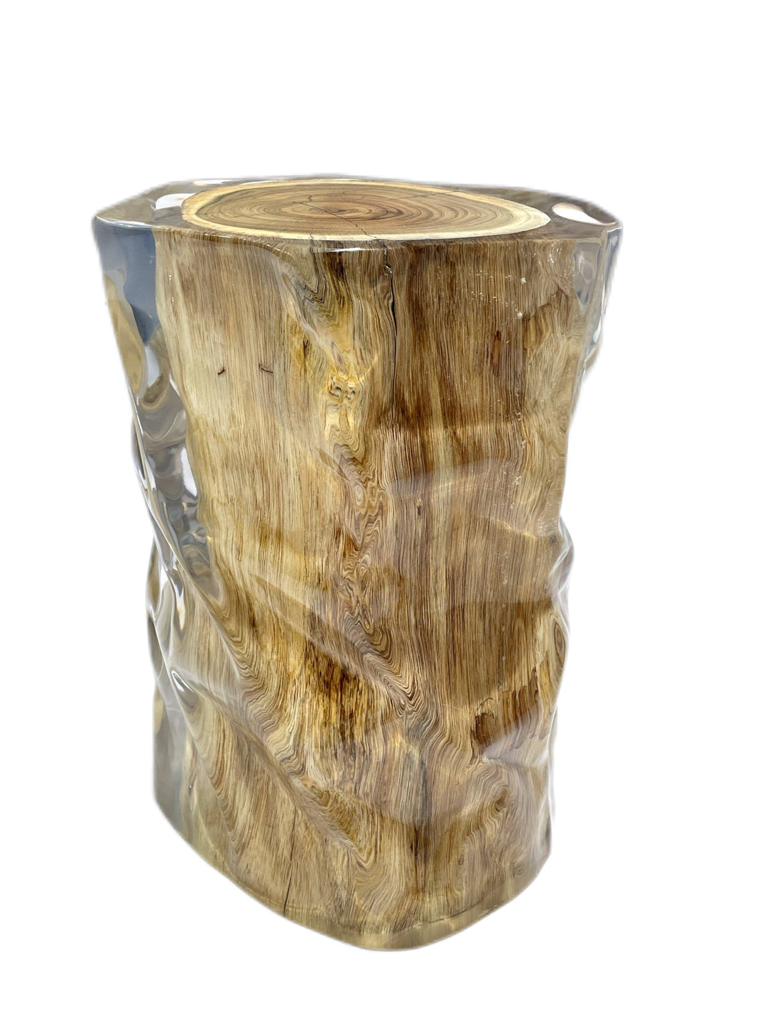 Acacia Resin Stool/Side Table