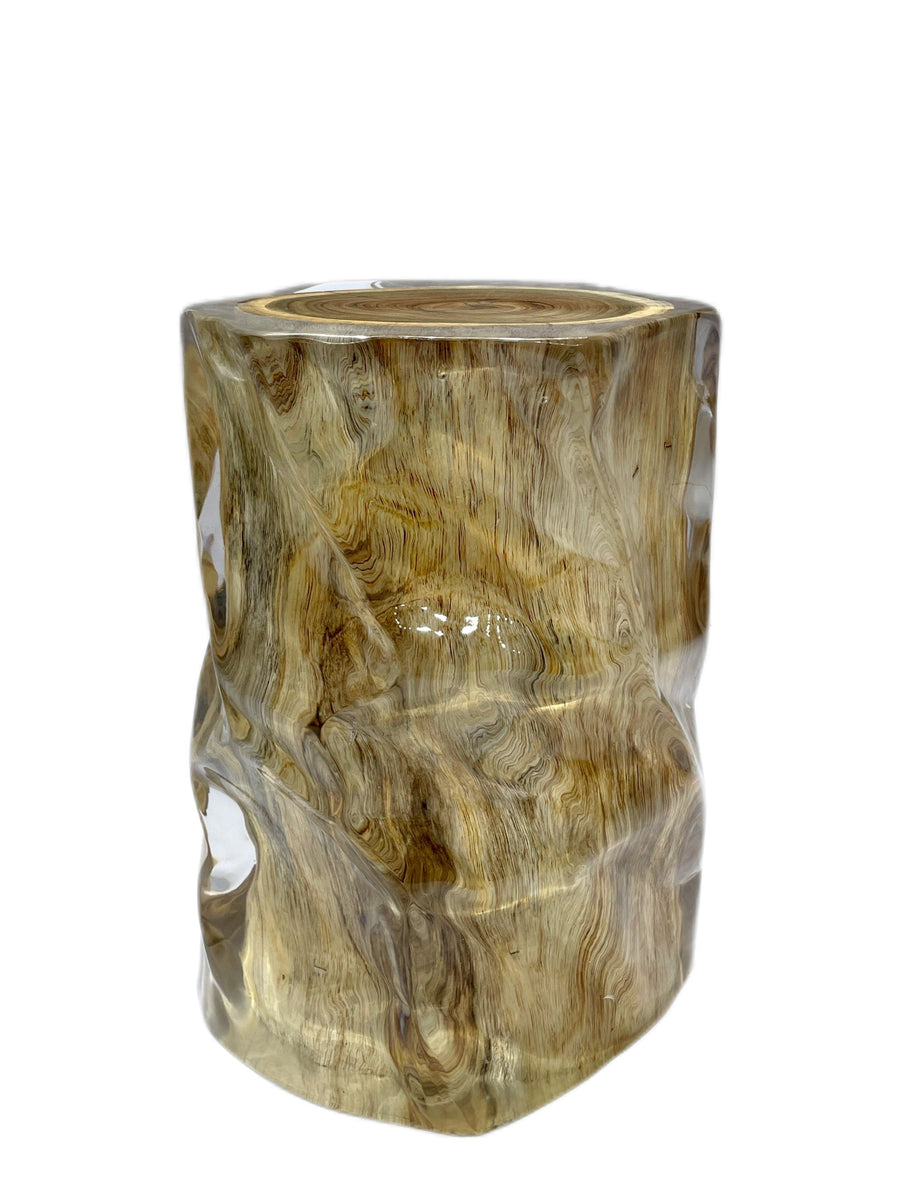 Acacia Resin Stool/Side Table