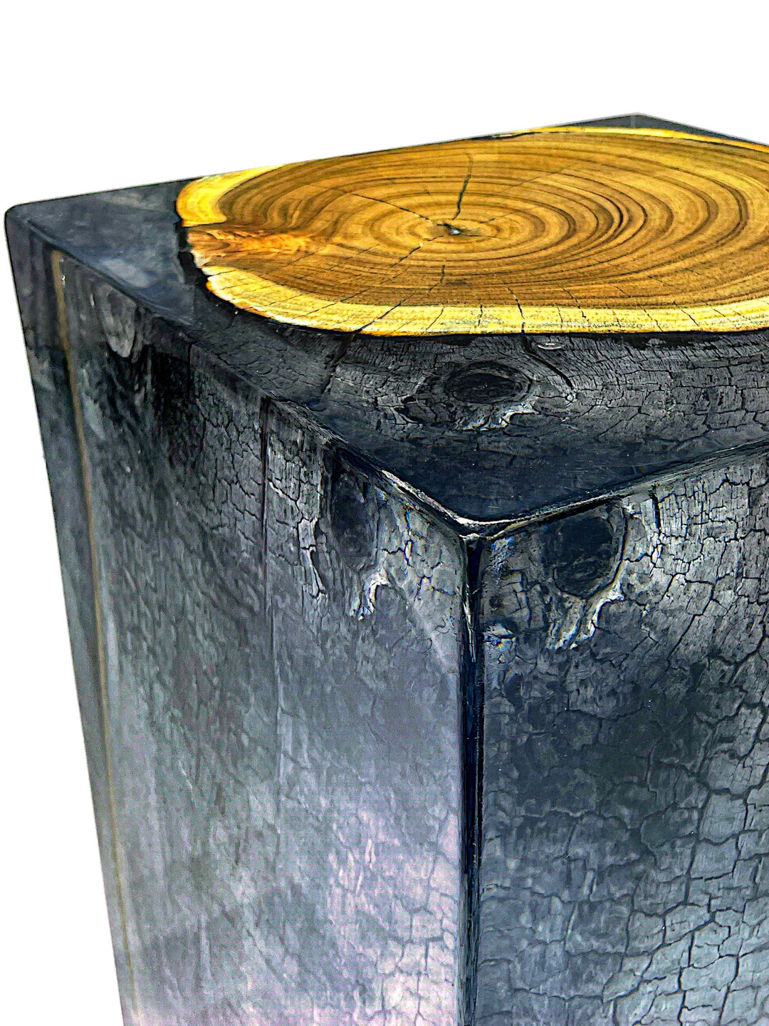 Acacia Carbonized Resin Stool/Side Table