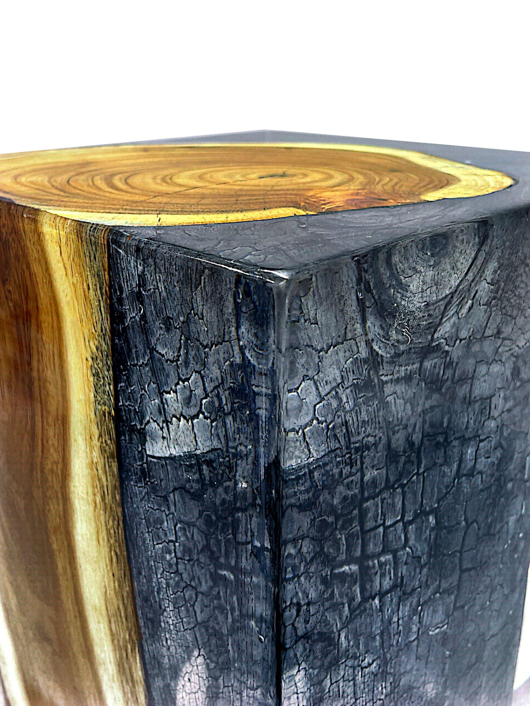 Acacia Carbonized Resin Stool/Side Table