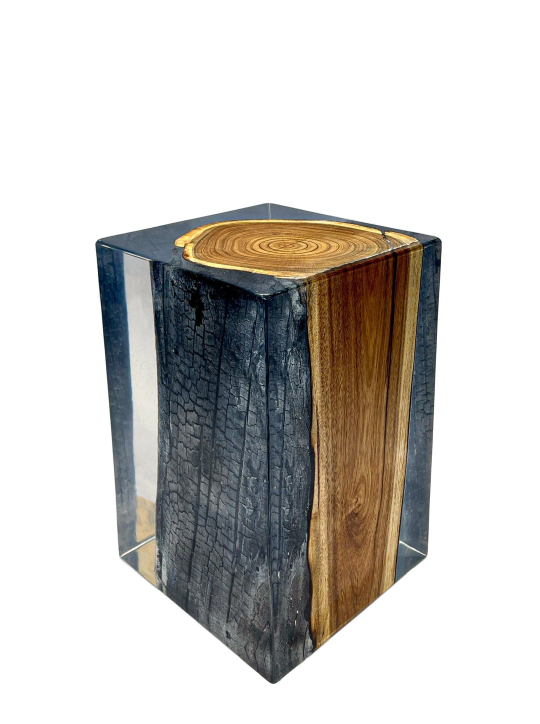 Acacia Carbonized Resin Stool/Side Table