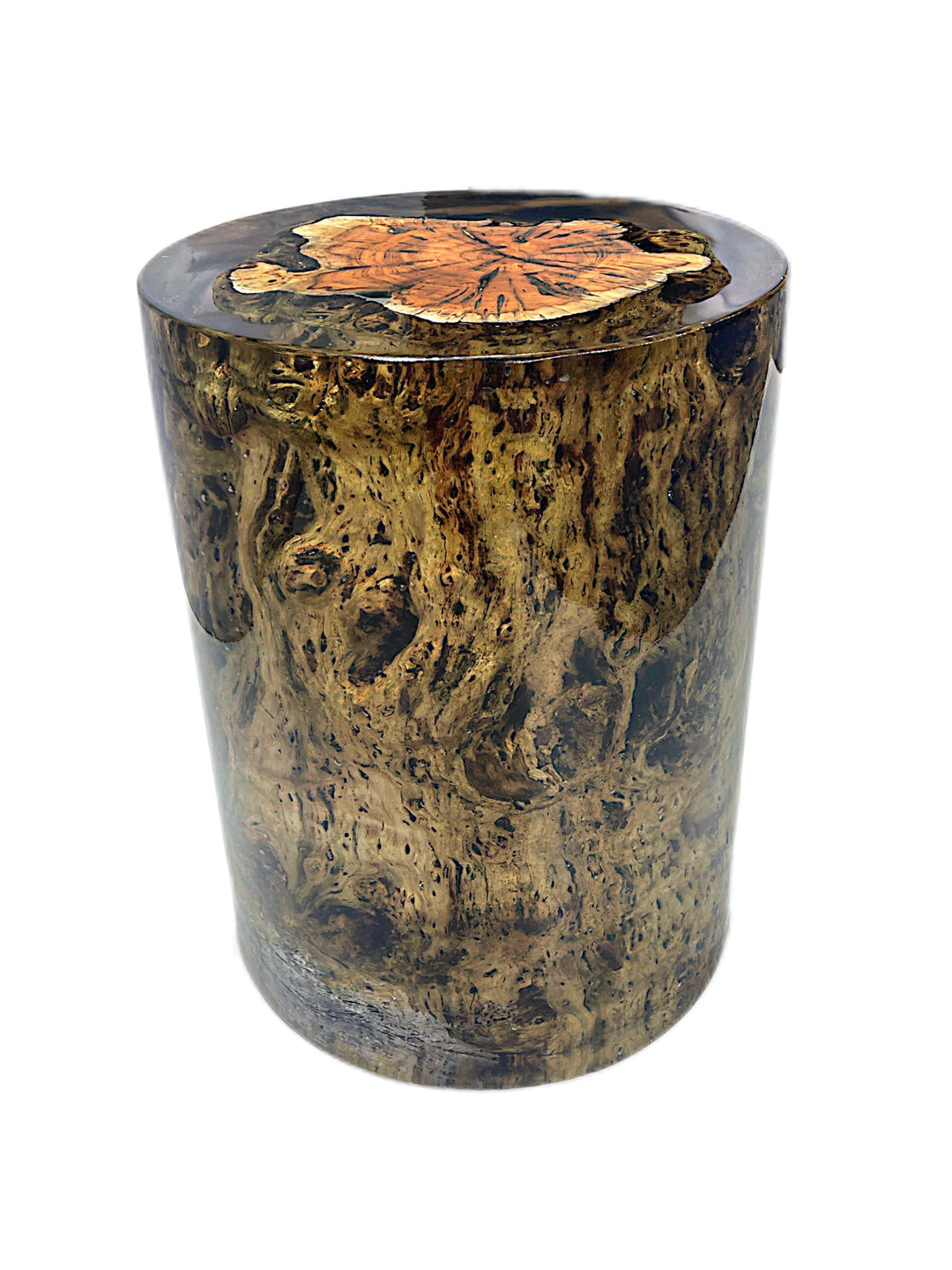 Wood Resin Stool/Side Table