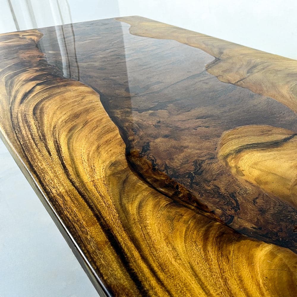 epoxy and wood table