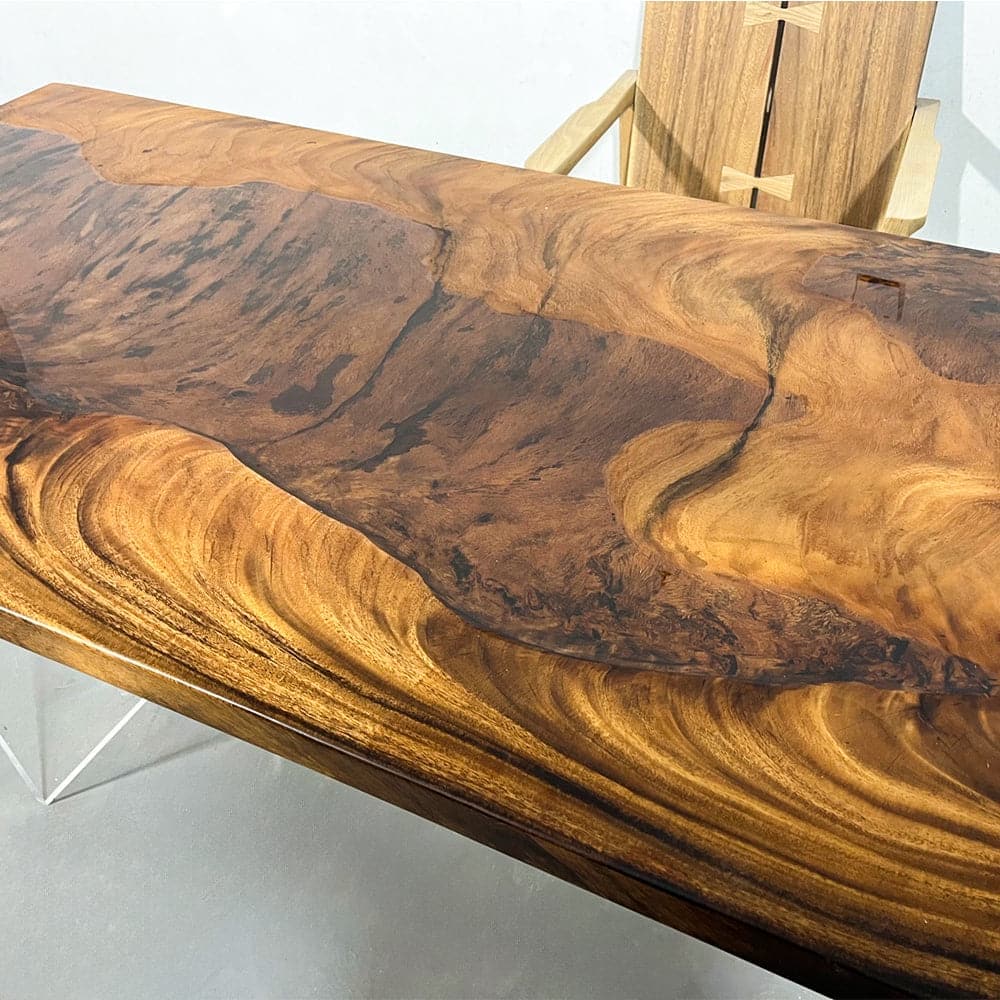 epoxy and wood table