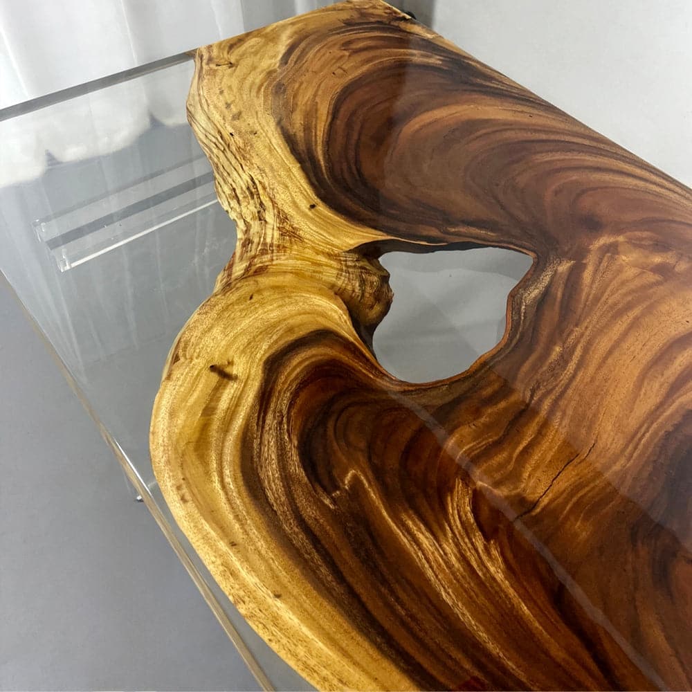 epoxy resin and wood tables