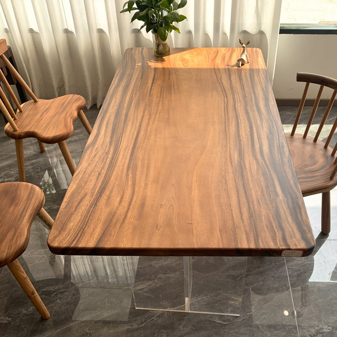 natural wood table