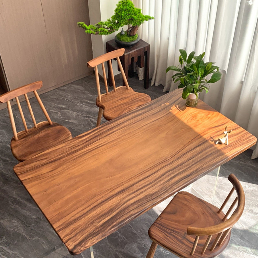 natural wood table