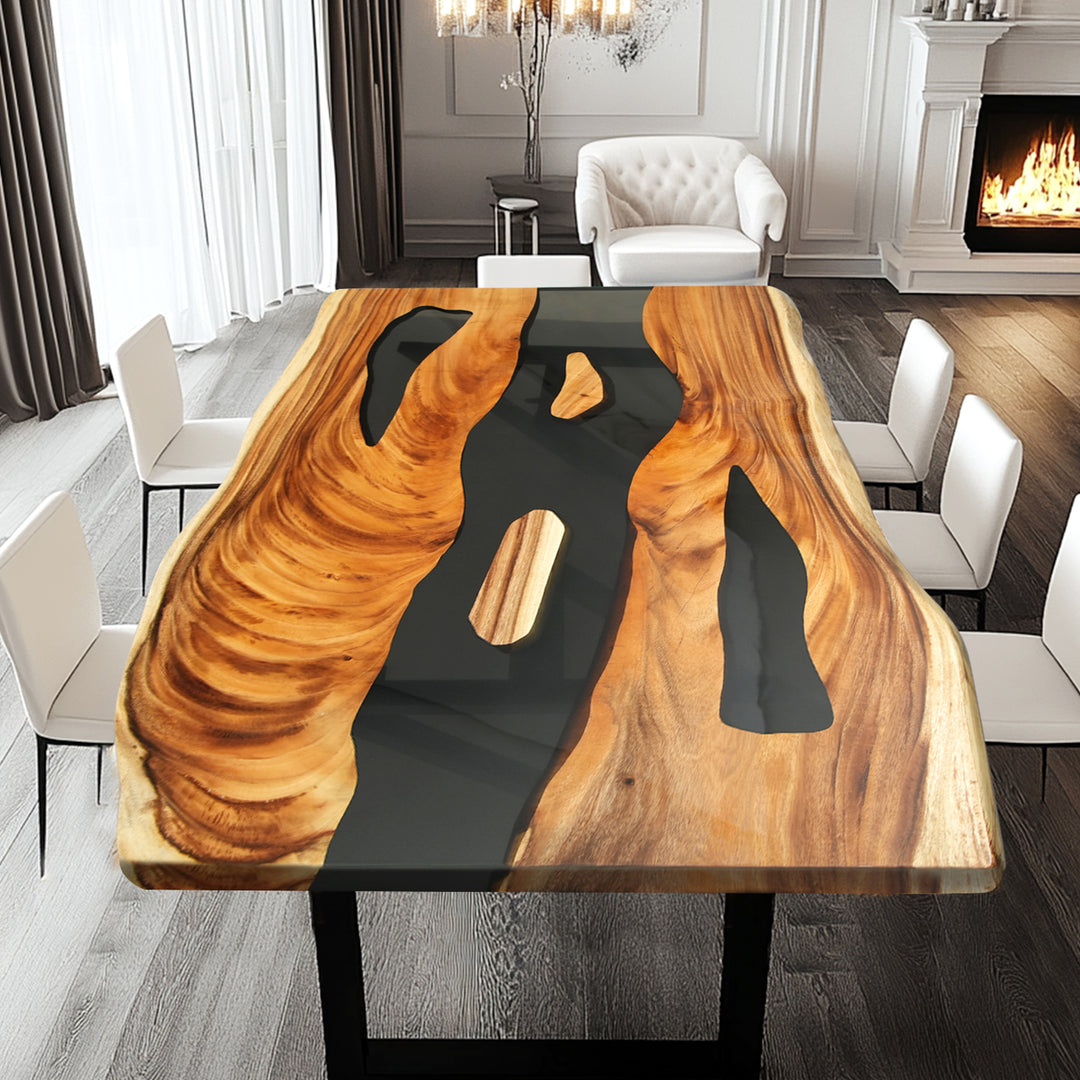 epoxy table,dining table,resin table,River table,kitchen table,epoxy table top,epoxy counter top,black epoxy table,custom epoxy resin table，blue epoxy table,custom epoxy table,epoxy resin table,grow epoxy table with LED lights,live edge dining table,epoxy kitchen table