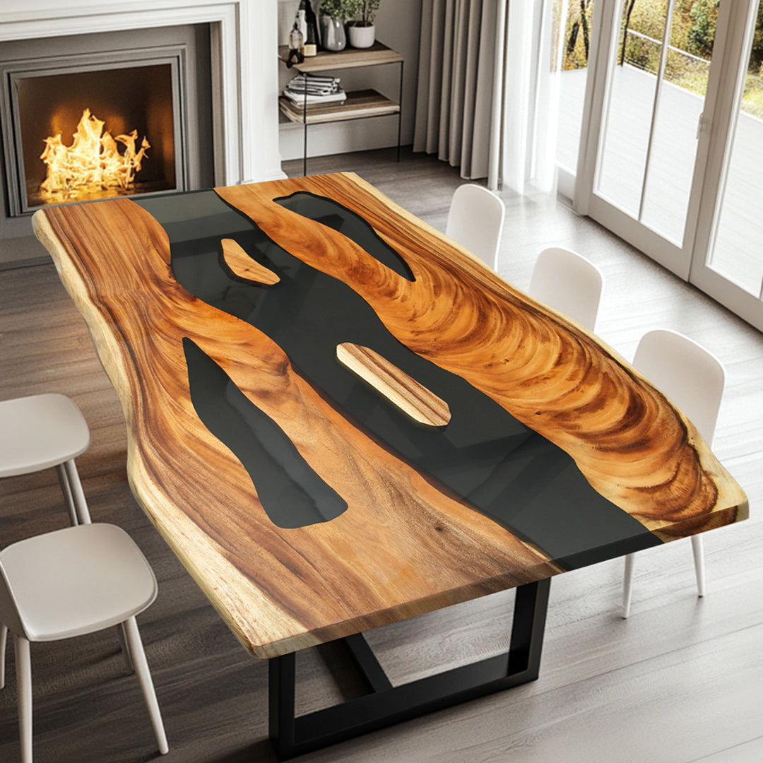 epoxy table,dining table,resin table,River table,kitchen table,epoxy table top,epoxy counter top,black epoxy table,custom epoxy resin table，blue epoxy table,custom epoxy table,epoxy resin table,grow epoxy table with LED lights,live edge dining table,epoxy kitchen table