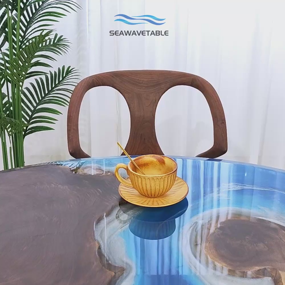 Epoxy Ocean Table,epoxy coffee table,epoxy round coffee table