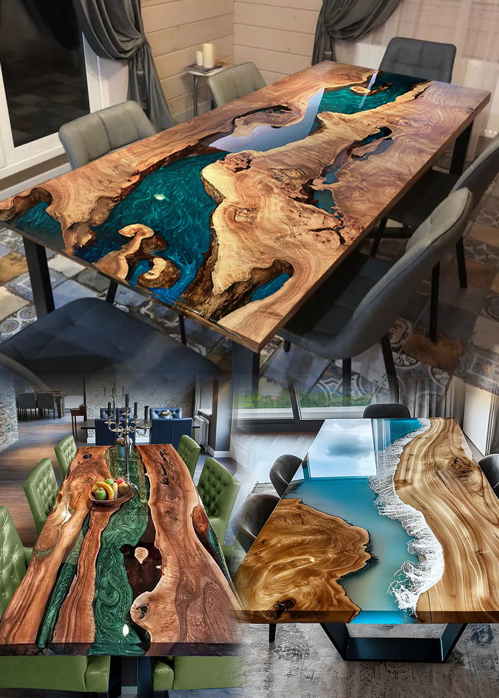 Seawavetab|Custom Resin River Tables & Solid Wood Tables – SEAWAVETABLE